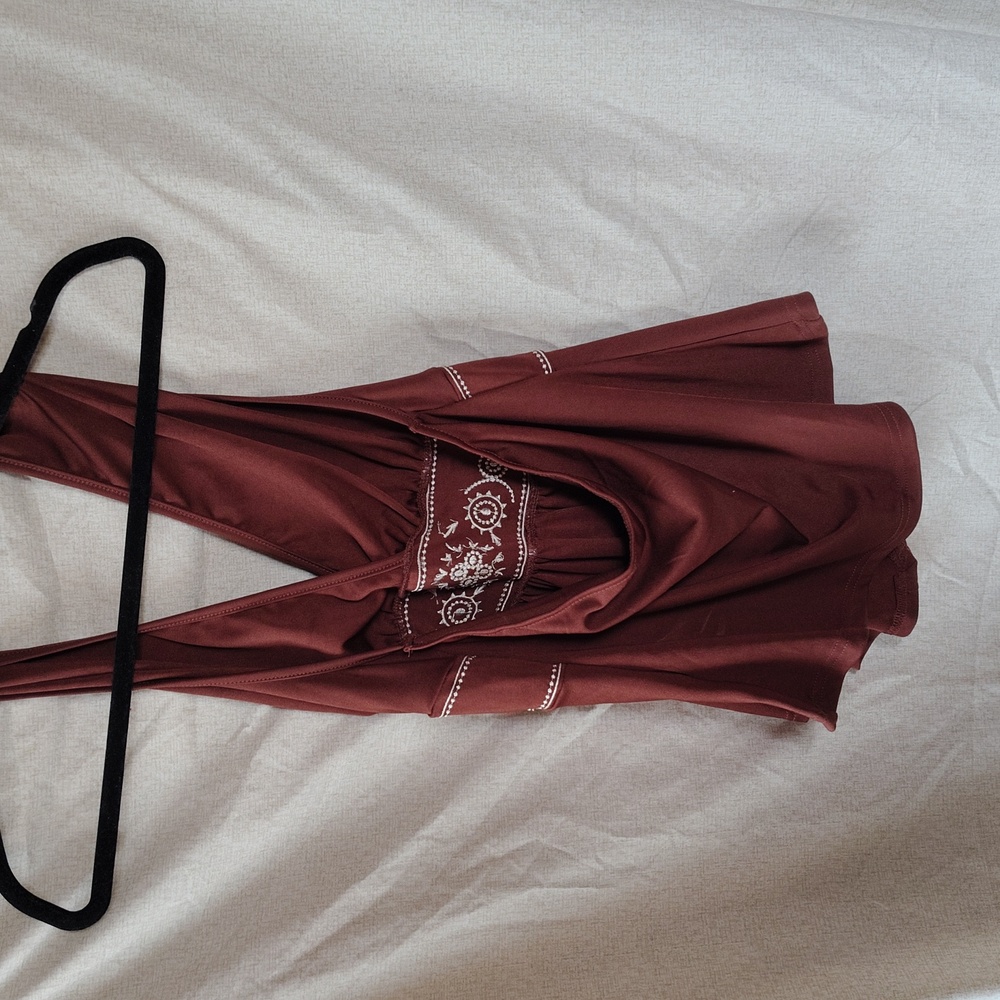 SHEIN Rust Halter Tank Top - Picture 2 of 2
